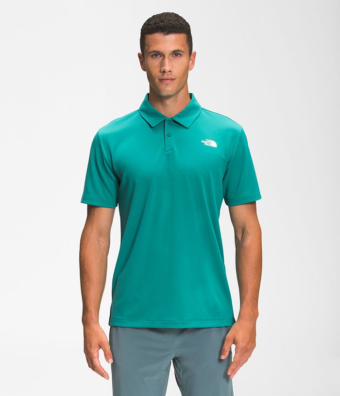 The North Face T-Shirts Wander Polo Green - Mens - Thailand TOIBH-2674